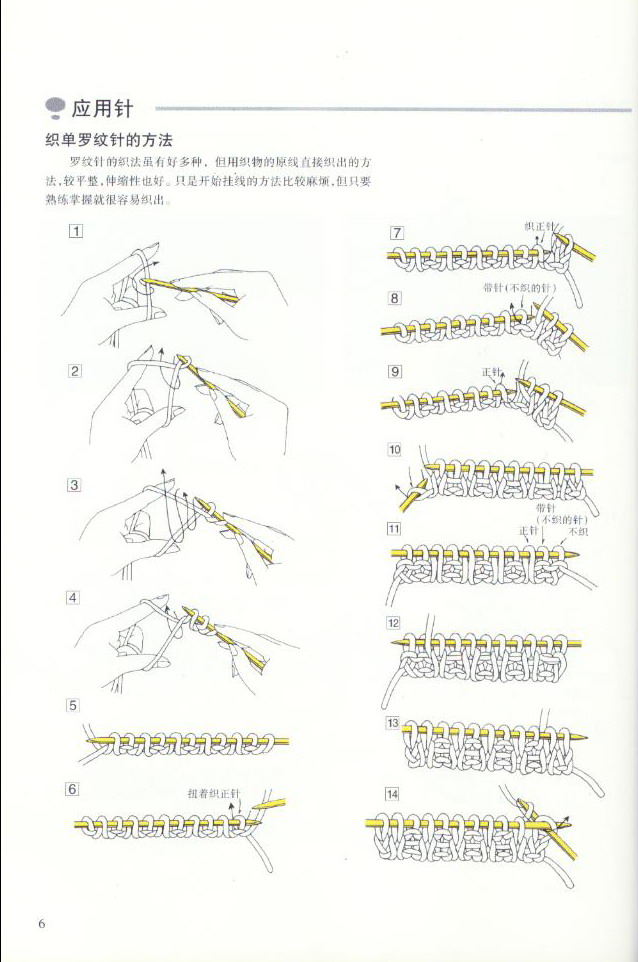 《图解棒针编织基础实例》之各种针法的应用