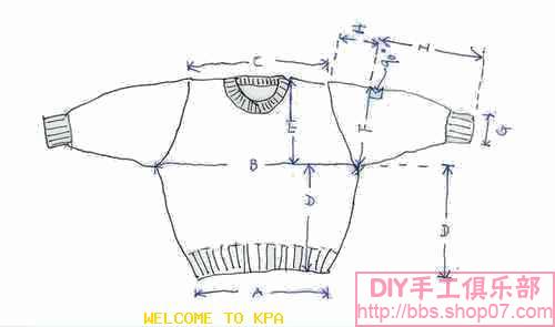 毛衣各部分制作及说明