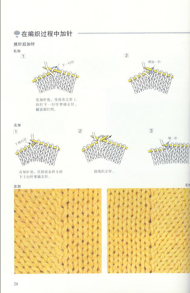 《图解棒针编织基础实例》之各种针法的基本编织形态（二）