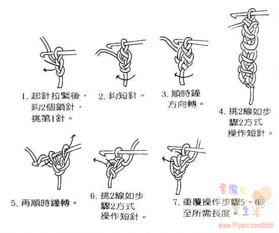 钩针初级教程(二)