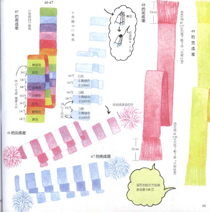 围巾编织法（有图解）