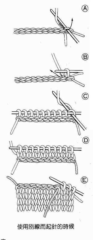 初学棒针者起针法一